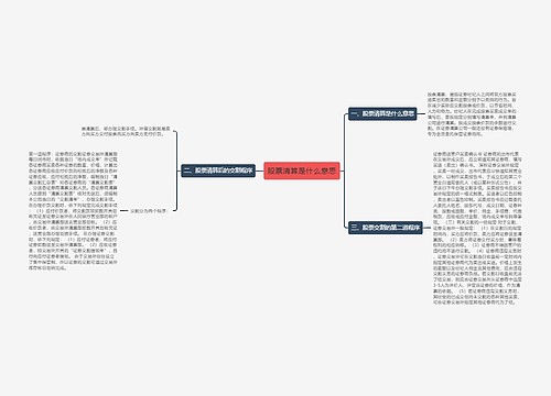 股票清算是什么意思