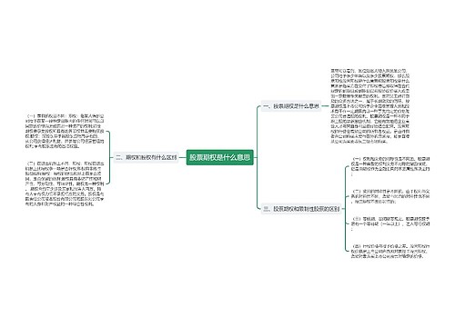 股票期权是什么意思