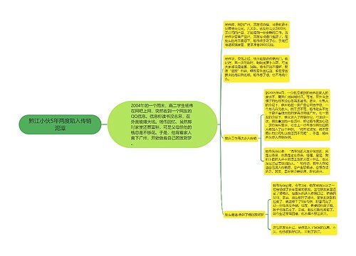 黔江小伙5年两度陷入传销泥潭