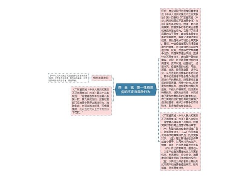 商   业   诋   毁—性质恶劣的不正当竞争行为