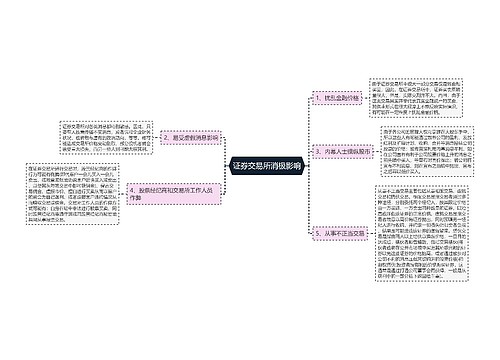 证券交易所消极影响