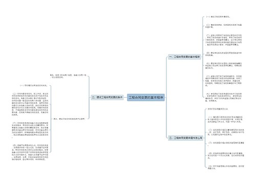 工程合同变更的基本程序