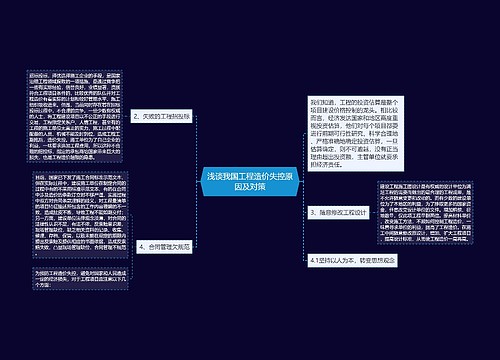 浅谈我国工程造价失控原因及对策