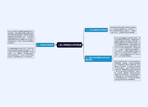 二包工程款拖欠怎样处理