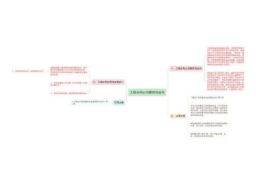 工程合同必须要质保金吗