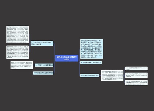 建筑企业系统安全管理方法探讨