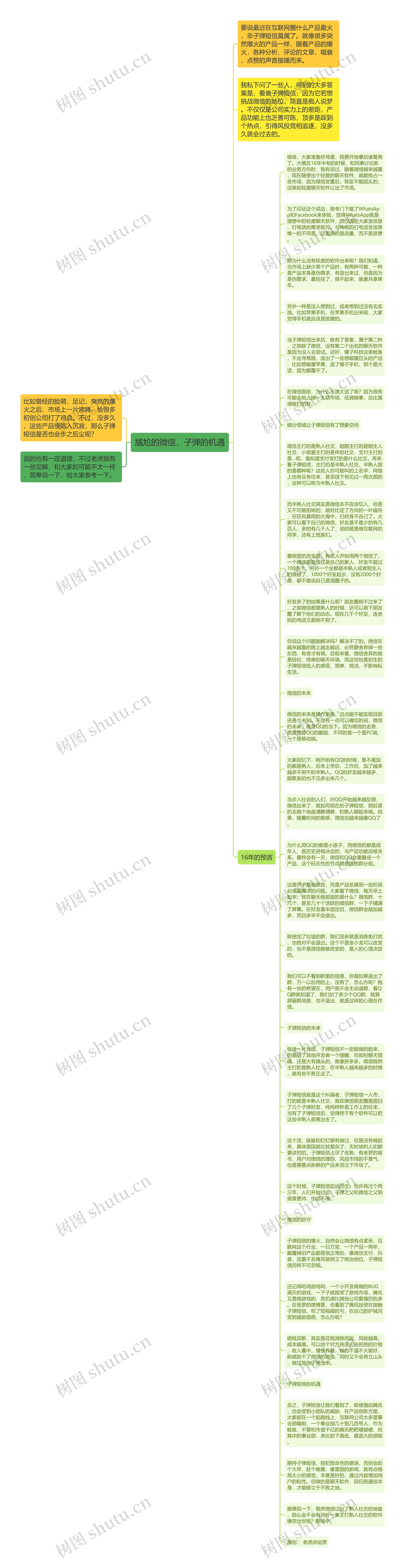 尴尬的微信，子弹的机遇