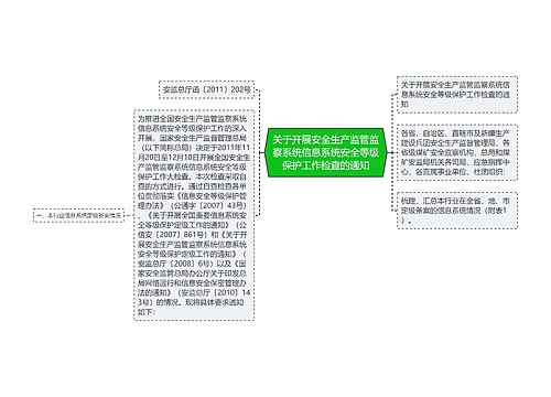 关于开展安全生产监管监察系统信息系统安全等级保护工作检查的通知