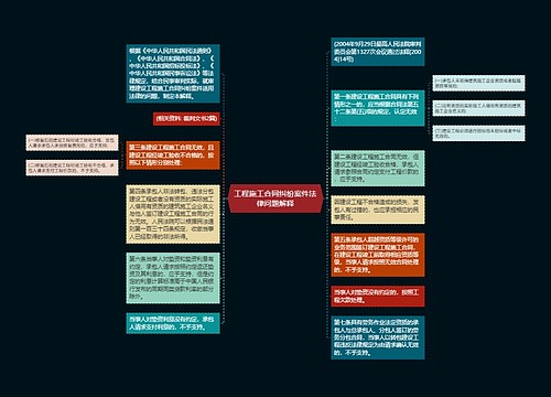 工程施工合同纠纷案件法律问题解释