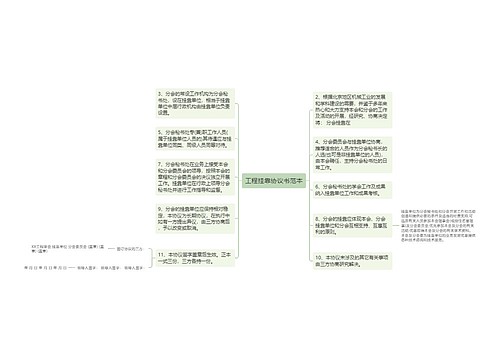 工程挂靠协议书范本