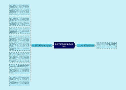 建筑工程资质挂靠特点是什么