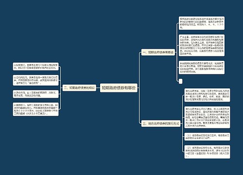 短期政府债券有哪些