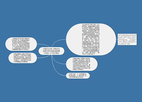 中国证监会就《保险机构销售证券投资基金管理暂行规定》公开征求意见