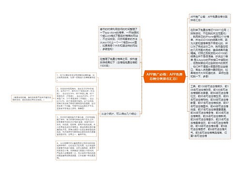 APP推广必看：APP免费总榜分类排名汇总！