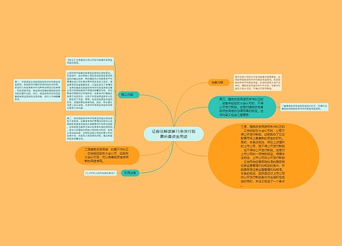 证券法解读第15条发行股票所募资金用途