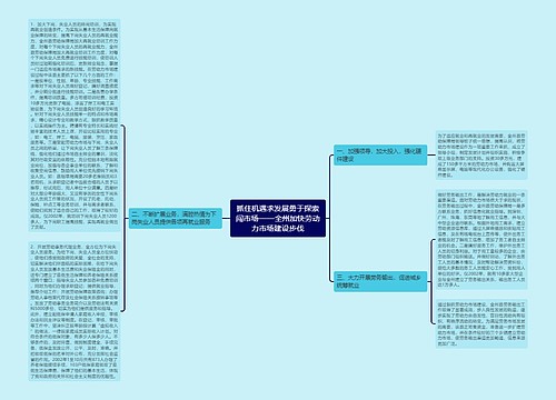 抓住机遇求发展勇于探索闯市场——全州加快劳动力市场建设步伐