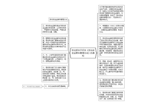 劳动部关于印发《劳动安全监察车管理办法》的通知