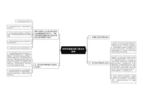 如何申请成为新三板主办券商