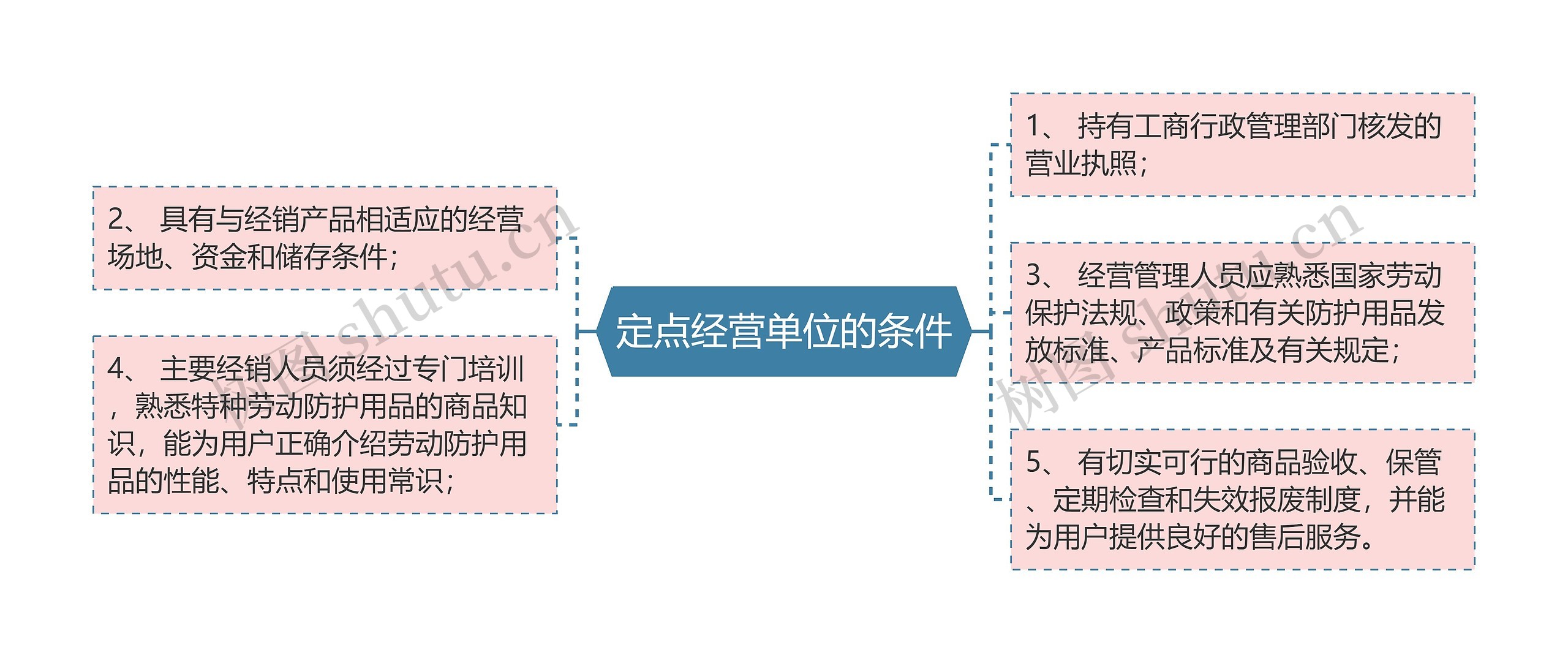 定点经营单位的条件思维导图