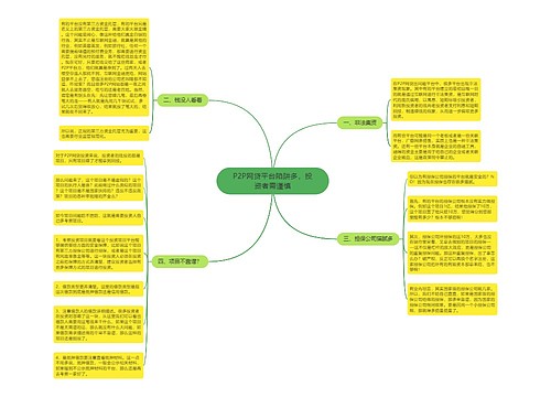 P2P网贷平台陷阱多，投资者需谨慎