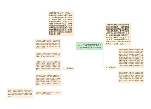  2023年国考面试备考技巧：突发事件处理网络舆情