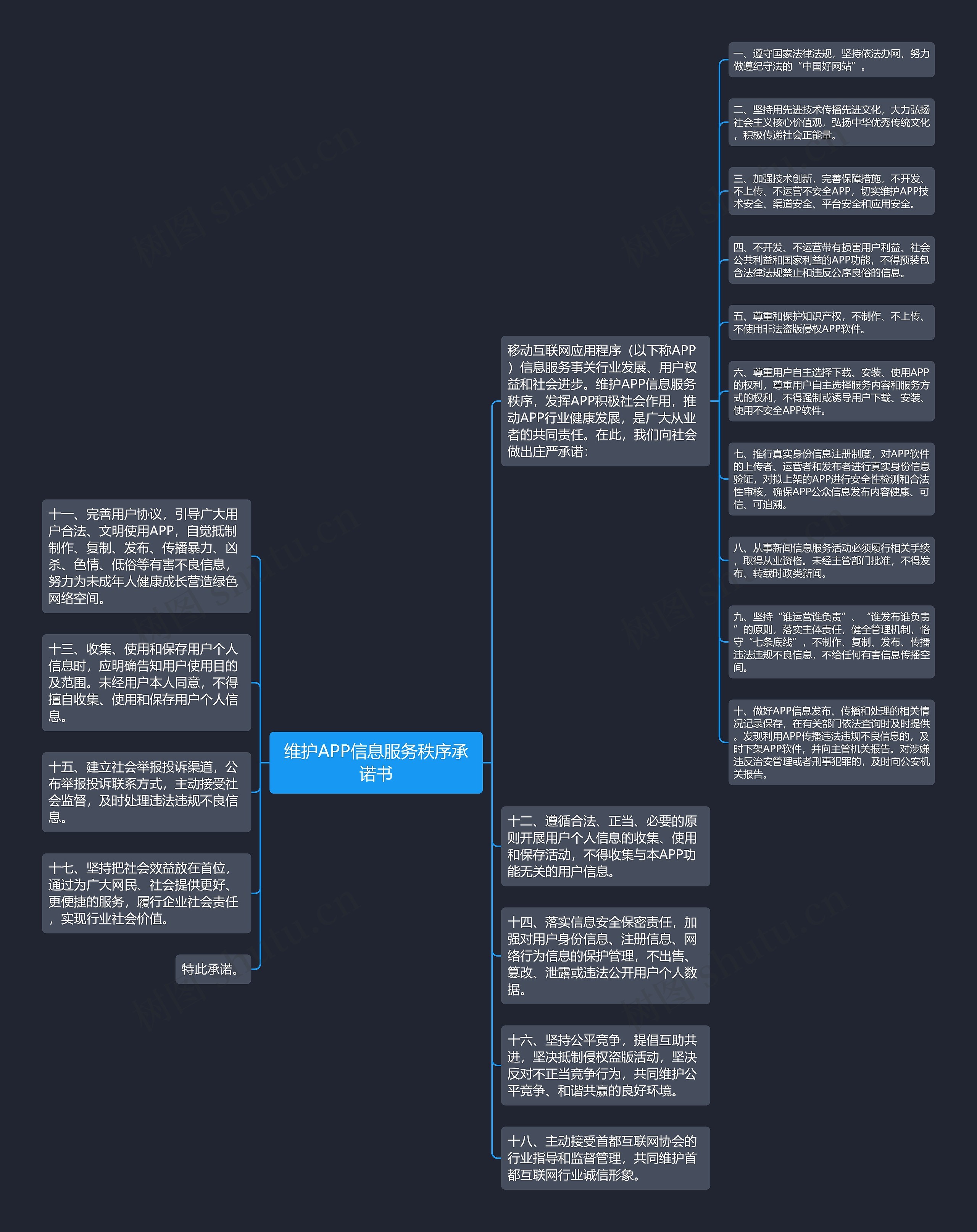 维护APP信息服务秩序承诺书