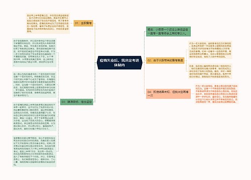 疫情失业后，我决定考进体制内