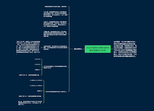 2022年国考行测除法类问题的速算技巧总结