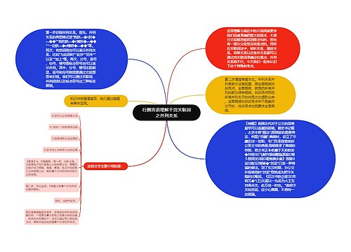 行测言语理解干货关联词之并列关系