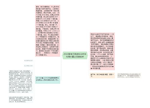 2022国考行测资料分析年均增长量之深度剖析