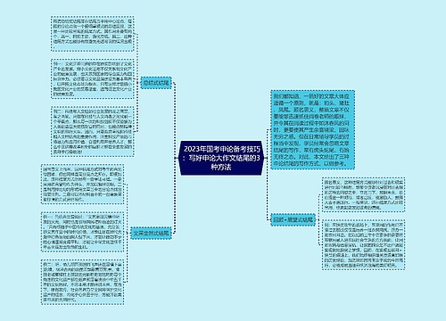  2023年国考申论备考技巧：写好申论大作文结尾的3种方法