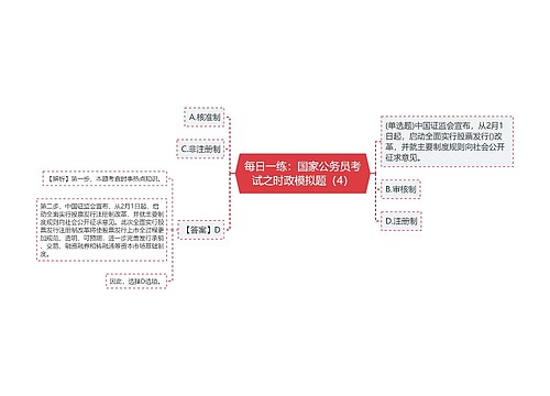 每日一练：国家公务员考试之时政模拟题（4）