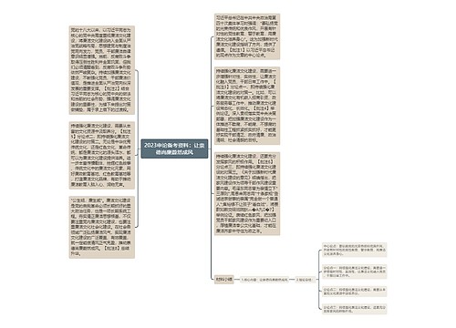 2023申论备考资料：让崇德尚廉蔚然成风