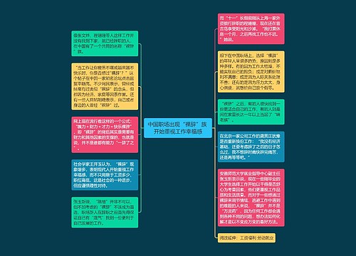 中国职场出现“裸辞”族 开始重视工作幸福感
