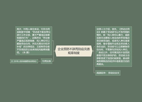 企业预防不辞而别应完善规章制度