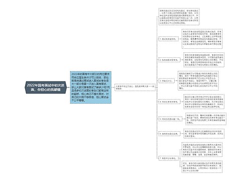 2022年国考面试中初次进面，你担心的我都懂