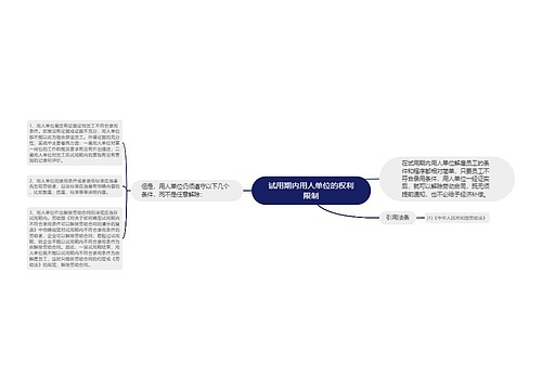 试用期内用人单位的权利限制