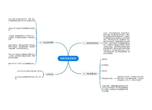 辞职押金还扣吗