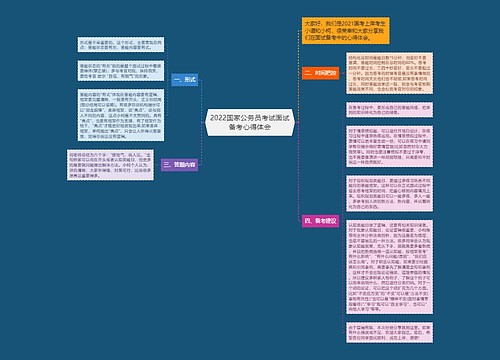 2022国家公务员考试面试备考心得体会