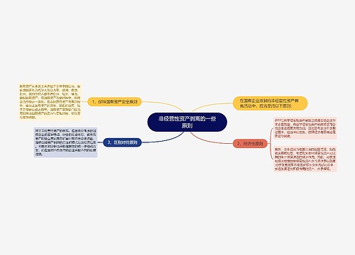 非经营性资产剥离的一些原则