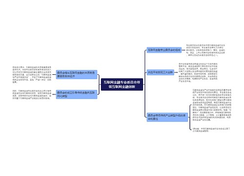 互联网金融专业委员会带领互联网金融创新