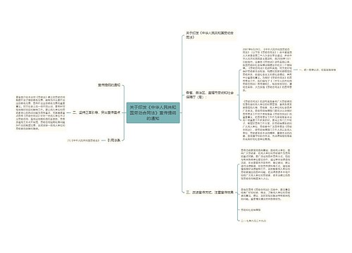 关于印发《中华人民共和国劳动合同法》宣传提纲的通知