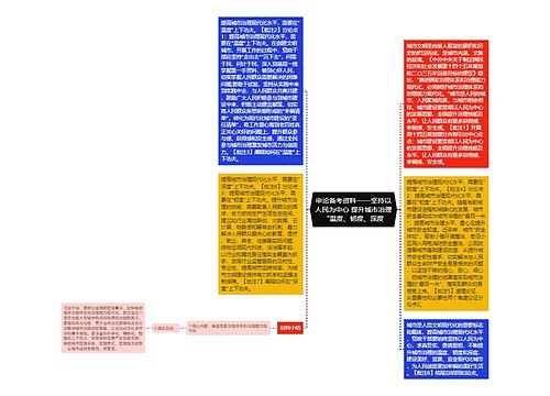 申论备考资料——坚持以人民为中心 提升城市治理“温度、韧度、深度