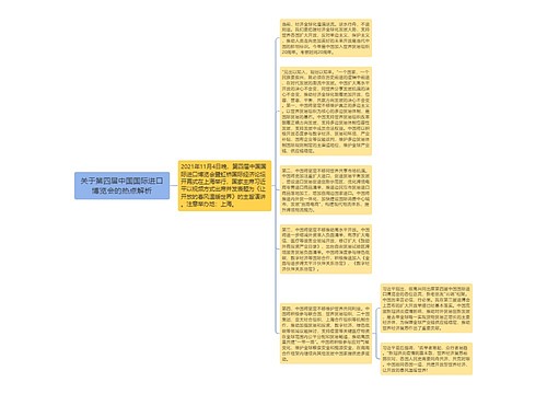 关于第四届中国国际进口博览会的热点解析