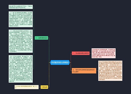 劳动服务期法律规定