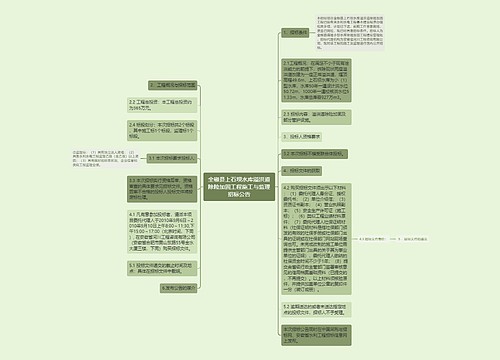 全椒县上石坝水库溢洪道除险加固工程施工与监理招标公告