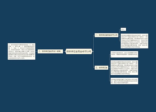 投标保证金现金收可以吗