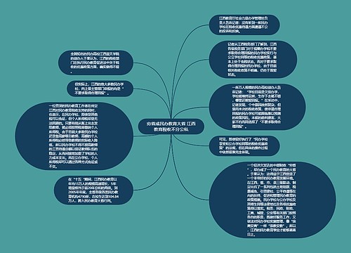 穷省成民办教育大省 江西教育税收不分公私