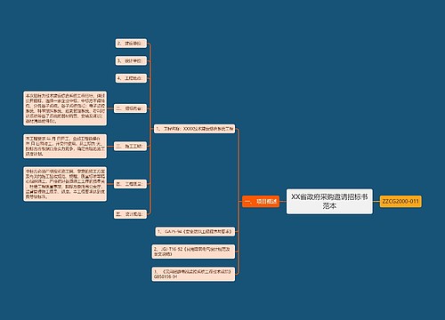 XX省政府采购邀请招标书范本