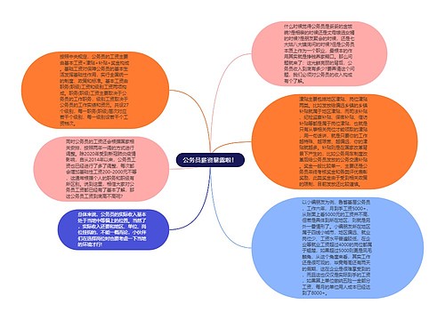 公务员薪资暴露啦！